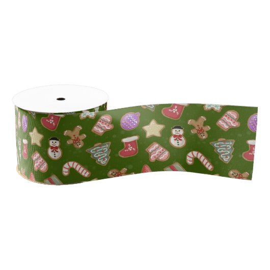 Kute kerstkoekjes grosgrain lint (Spoel)
