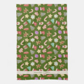 Kute kerstkoekjes theedoek (Verticaal)