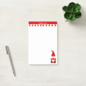 Kute kerstkoepel met hart post-it® notes (Kantoor)