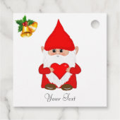 Kute kerstkogels en kerstcadeaubonen bedankjes labels (Achterkant)