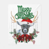 Kute kerstkoortsgeit met Antlers en Wreater Fleece Deken (Voorkant)