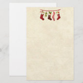 Kute kerstkousen briefpapier (Voorkant / Achterkant)