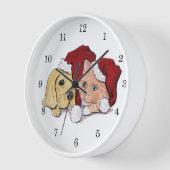 Kute kerstlabrador Puppy and Oranje Tabby (Hoek)