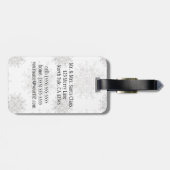 Kute kerstlabrador Puppy and Oranje Tabby Bagagelabel (Achterkant horizontaal)