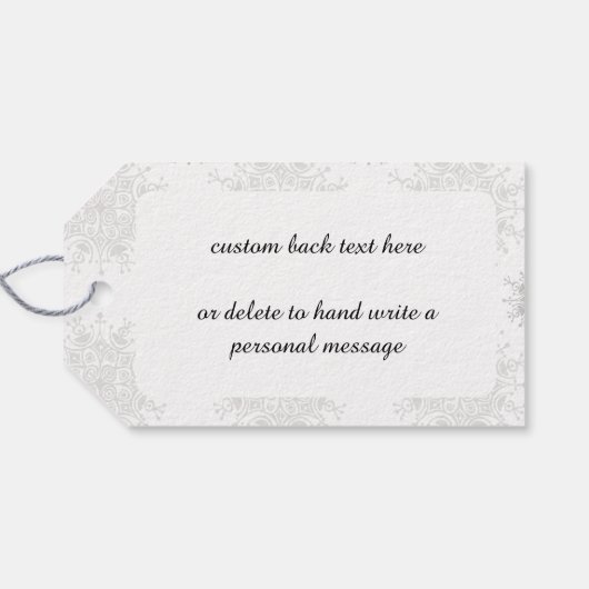 Kute kerstlabrador Puppy and Oranje Tabby Cadeaulabel (Achterkant Horizontaal)