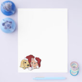 Kute kerstlabrador Puppy and Oranje Tabby Flyer (Enkel)