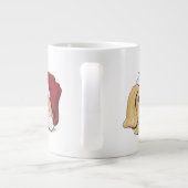 Kute kerstlabrador Puppy and Oranje Tabby Grote Koffiekop (Achterkant)