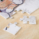 Kute kerstlabrador Puppy and Oranje Tabby Legpuzzel (Zijkant)