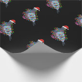 Kute kerstlampjes duif met Pet van Kerstmis - Pi Cadeaupapier (Hoek)