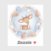Kute kerstman Deer Vinyl Sticker (Vel)