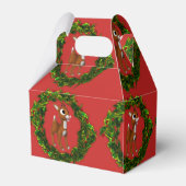 Kute kerstman en Wreath Bedankdoosjes (Voorkant Zijde)