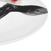 Kute kerstman met Santa Hat Snijplank (Hoek)