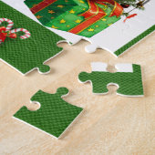 Kute Kerstmis - Aangepaste kerstman Legpuzzel (Zijkant)