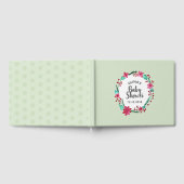 Kute kerstmis Baby shower Flower Wreater Gastenboek (Volledig)