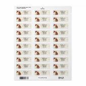 Kute kerstmis Beer Return Address Label (Full Sheet)