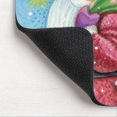 Kute Kerstmis, kerstman met Kittens en Katten! Muismat (Hoek)