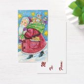 Kute Kerstmis, kerstman met Kittens en Katten! Visitekaartjes (Bureau)