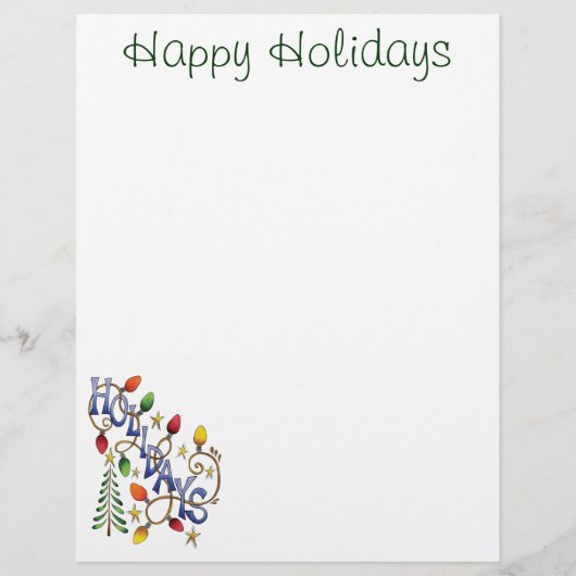 Kute Kerstmis, lampjes en sterren met feestelijke  (Voorkant)