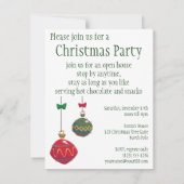 Kute Kerstmis, lampjes en sterren met feestelijke Kaart (Achterkant)