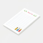 Kute kerstmis Mannen dingen om post-it notities te Post-it® Notes (Schuin)