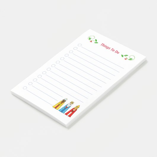 Kute kerstmis Mannen dingen om post-it notities te Post-it® Notes (Schuin)