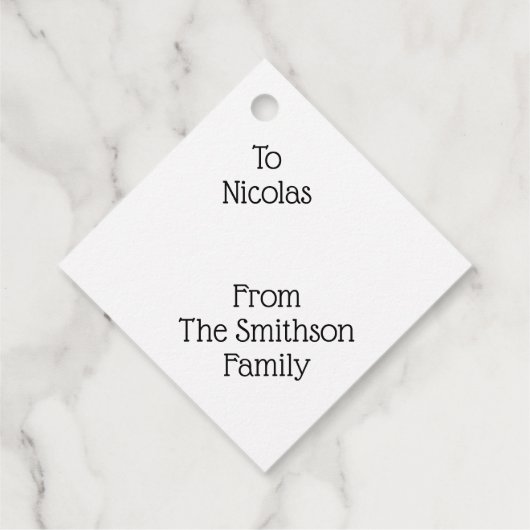 Kute kerstmis met Buffalo Pset Red Funny Bedankjes Labels (Achterkant)