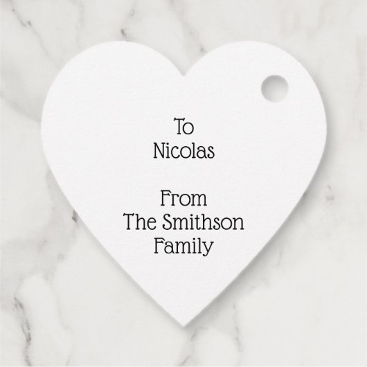 Kute kerstmis met Buffalo Pset Red Funny Bedankjes Labels (Achterkant)