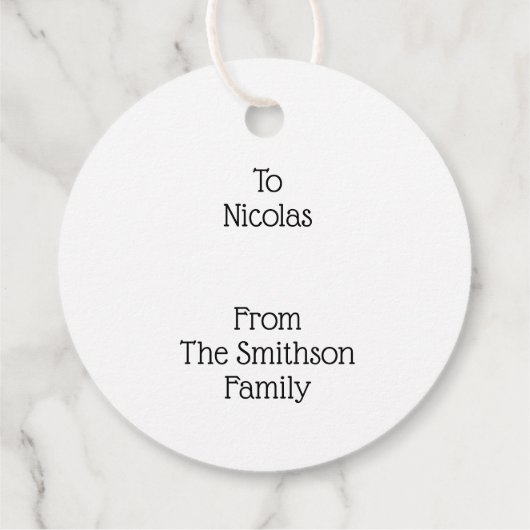 Kute kerstmis met Buffalo Pset Red Funny Bedankjes Labels (Achterkant)