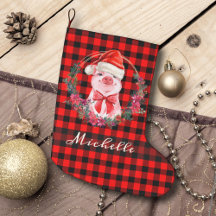 Kute kerstmis met Buffalo Pset Red Rustic