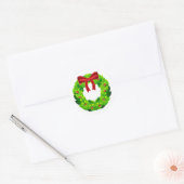 Kute kerstmis met rode lint Sticker (Envelop)