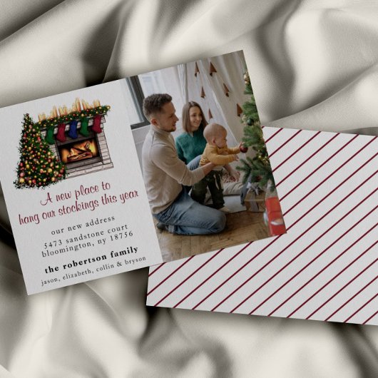 Kute kerstmis nieuwe startfoto aankondiging