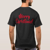 Kute Kerstmis Quokka die een kerstman en een boei  T-shirt (Achterkant)