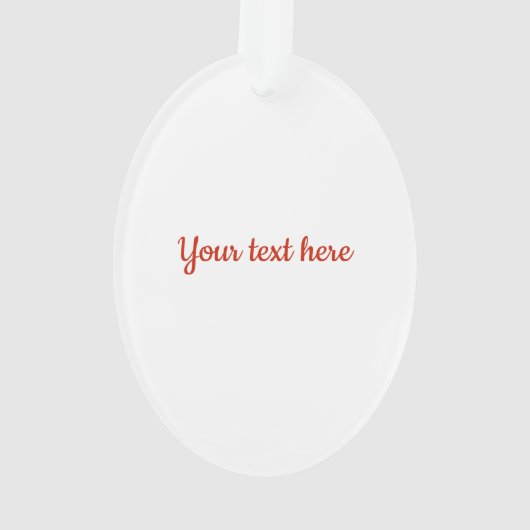 Kute kerstmis tot Joyful Face Acryllic Ornament (achterkant)