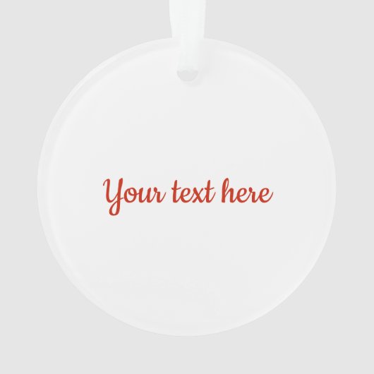 Kute kerstmis tot met groot acryl Ornament (achterkant)