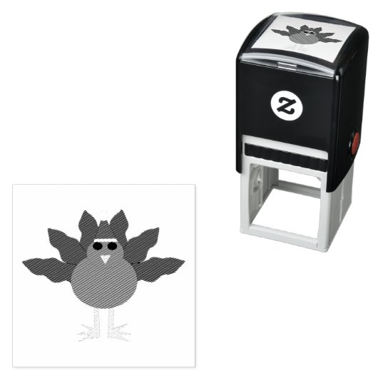 Kute Kerstmis Turkije Self Inking Stamp Zelfinktende Stempel (In situ)