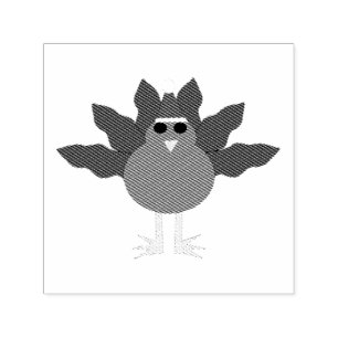 Kute Kerstmis Turkije Self Inking Stamp Zelfinktende Stempel