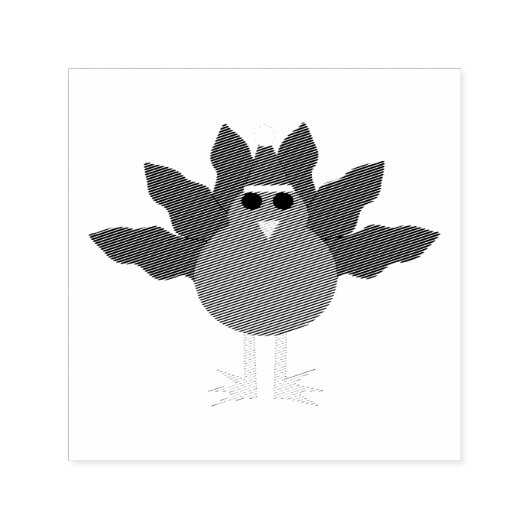 Kute Kerstmis Turkije Self Inking Stamp Zelfinktende Stempel (Design)