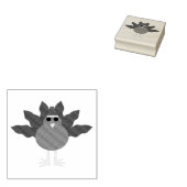 Kute kerstmis Turkije Wood Art Stempel (Gestempeld)