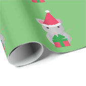 Kute kerstmuis cadeaupapier (Rol Hoek)