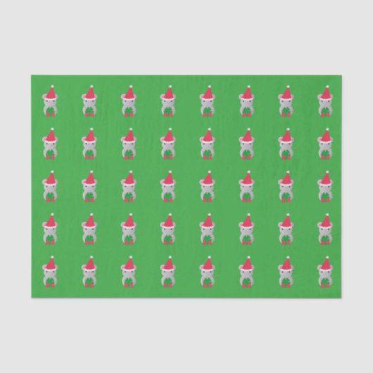 Kute kerstmuis tissuepapier (Voorkant)