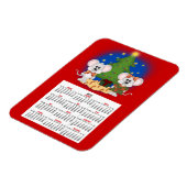 Kute kerstmuizen met  tekst magneet (Linkerzijde)