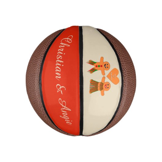 Kute kerstontbijtkoek Coupure Custom Basketbal (Verticaal)