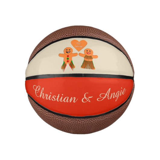 Kute kerstontbijtkoek Coupure Custom Basketbal (Voorkant)