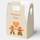 Kute kerstontbijtkoek Coupure Custom Bedankdoosjes (Geopend)