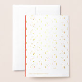 Kute kerstontbijtkoek Coupure Custom Folie Kaarten (Met envelop)