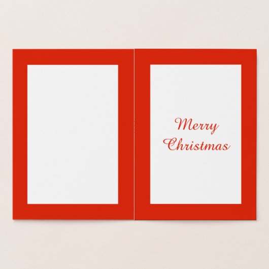 Kute kerstontbijtkoek Coupure Custom Folie Kaarten (Binnen)