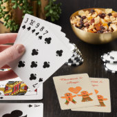 Kute kerstontbijtkoek Coupure Custom Pokerkaarten (Insitu)