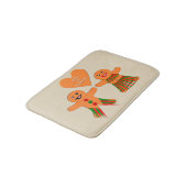 Kute kerstontbijtkoekoek badmat (Gekanteld)