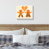 Kute kerstontbijtkoekoek canvas afdruk (Insitu (Slaapkamer))