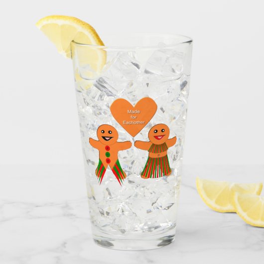 Kute kerstontbijtkoekoek glas (Voorkant ijs)